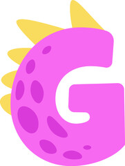 Dinosaur Alphabet G Letter