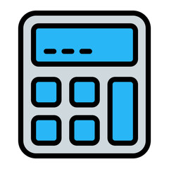 Calculator Simple Line Icon Symbol