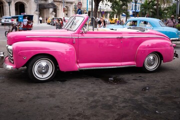 Los coches clásicos de la Habana Cuba, fascinación del turismo internacional.