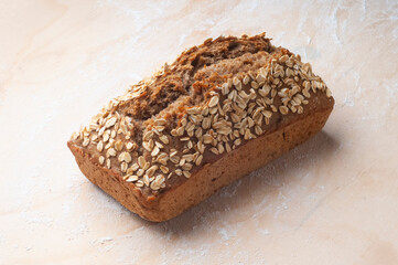 Exquisite and crunchy loaf of sourdough rye bread