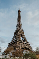 View on the Paris Eiffel tower - best destination in France.