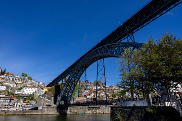 Obraz premium Dom Luis I bridge in Porto, Portugal.