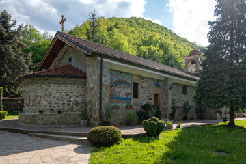 Spring view of Vrachesh Monastery, Bulgaria
