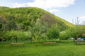 Spring view of Vrachesh Monastery, Bulgaria