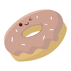 cute donut vector illustration 