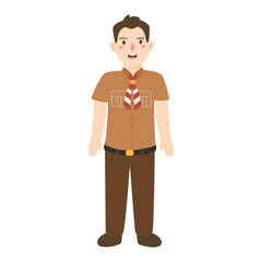 indonesian national scout day illustration