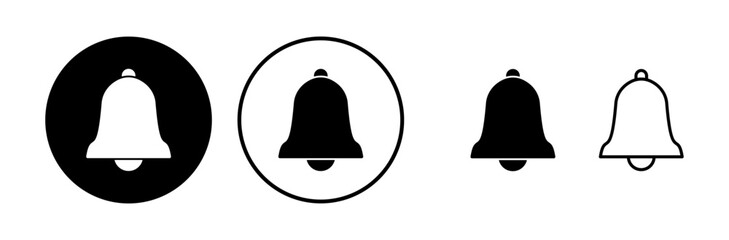 Bell Icon vector in trendy flat style isolated. Notification symbol web site design