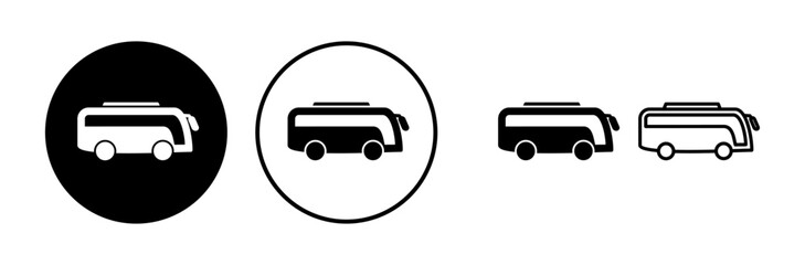 Bus icon vector. bus vector icon