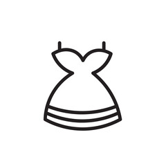 Dress Fashion Female Outline Icon