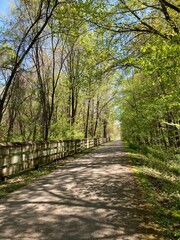 bike trail in the park