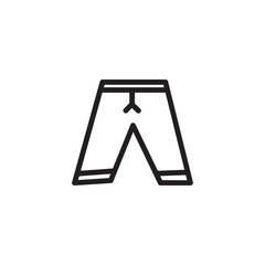 Fashion Pants Wear Outline Icon