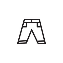 Fashion Pants Wear Outline Icon