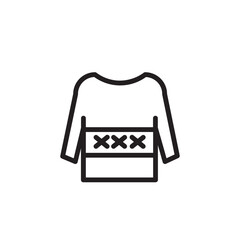 Cold Jacket Snow Outline Icon