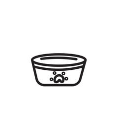 Bowl Canine Dog Outline Icon