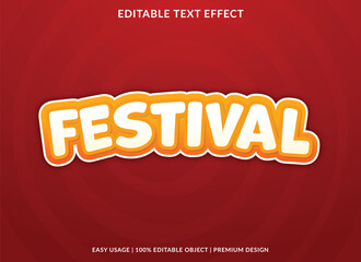 text effect editable template with abstract font style use for typography brand and logo