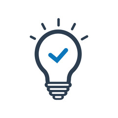 Creative Idea, Solution,light bulb idea icon