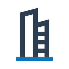 Commercial Building,Business center icon illustration	