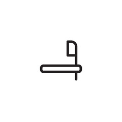 Shaving Razor Hair Outline Icon