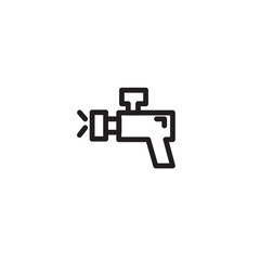 Spray Gun Paint Outline Icon