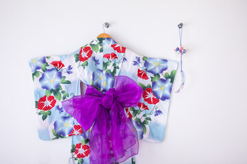 紫陽花の浴衣　JAPAN