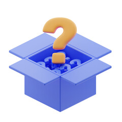 Question in box 3d icon