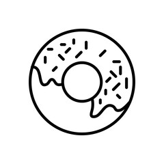 Donuts icon,vector illustration. donuts icon illustration isolated on White background 