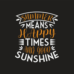 summer beach quotes typography t-shirt design