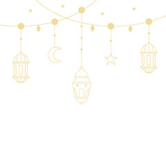 Fototapeta na wymiar Ramadan Lantern Ornament