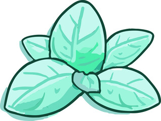 mint png graphic clipart design