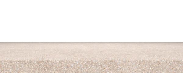 Marble top table for present products isolated backgrounds 3d illustration png