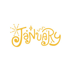 Month Typography