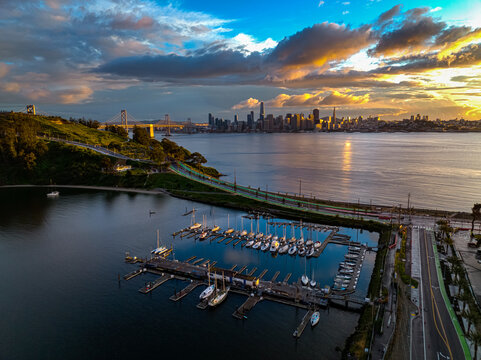 Sunset over San Francisco
