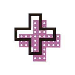 Obraz premium Geometric Memphis Shape