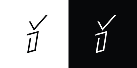 Modern and unique letter Y initials logo design