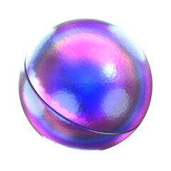 3D Render Abstract Hologram Geometric shape