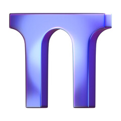 3D Render Abstract Hologram Geometric shape