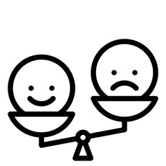 evaluation outline icon