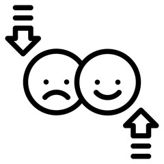 feedback analysis outline icon