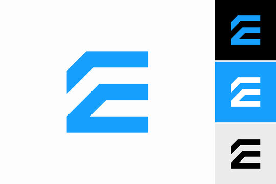 initial letter ec logo vector premium design