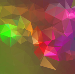 Abstract vector polygonal background. Triangular design for your business.