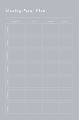 (Ocean) Meal Planner. 