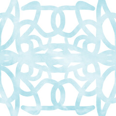 Blue Watercolor Abstract Painting Background