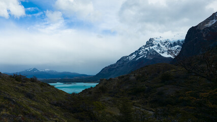 landscape with clouds in Patagonia