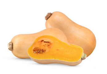 butternut squash isolated on white background