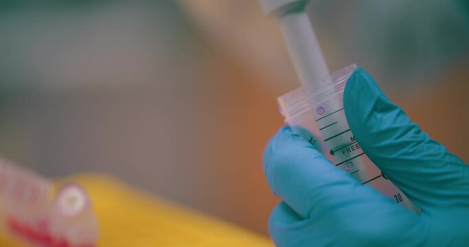 Health Care Laboratory Scientist Working on Vaccine Covid 19 Cancer Flu