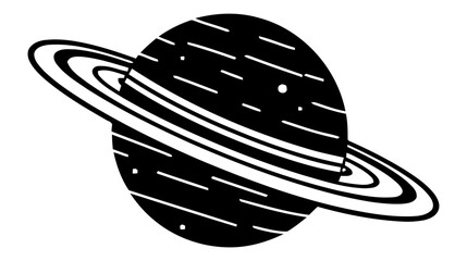 Planet Logo design. Vector illustration isolated on white background