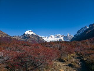 mountain range in the fall
