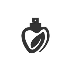 bottle perfume logo template. Icon Illustration Brand Identity. Isolated and flat illustration. Vector graphic