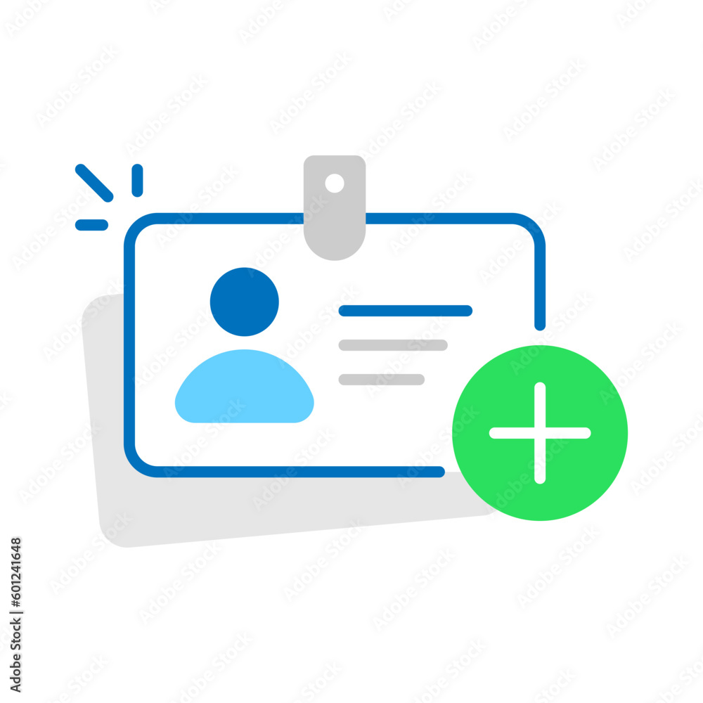 Poster add or create new account button concept illustration flat design vector eps10. modern graphic eleme