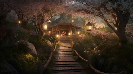 Enchanted Pathways: A Journey Through the Mystical Garden 4. Generative AI